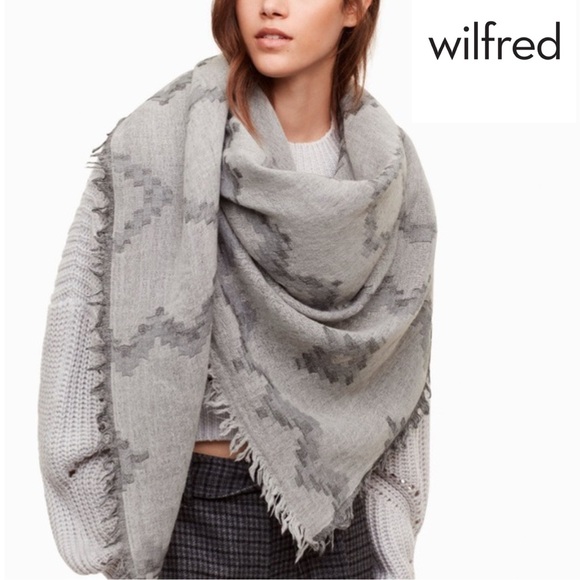 Wilfred Accessories - Wilfred Diamond Mosaic Blanket in Birch / Grey